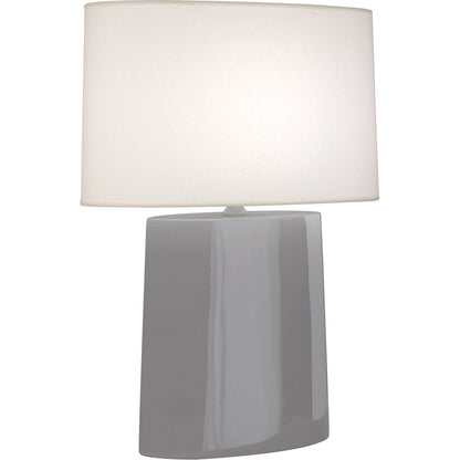 Robert Abbey  Smokey Taupe Victor Table Lamp in Smoky Taupe Glazed Ceramic ST03