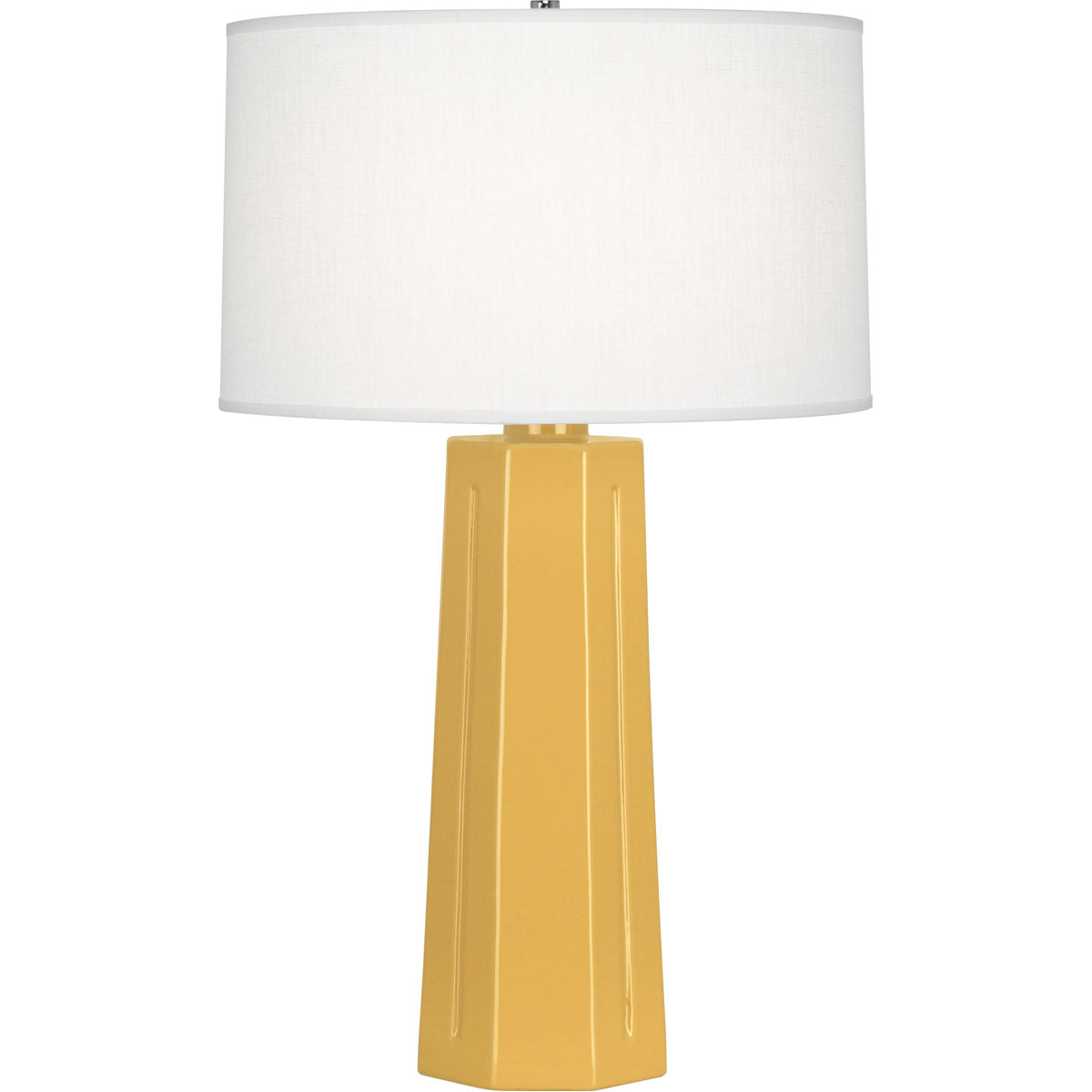 Robert Abbey  Sunset Mason Table Lamp in Sunset Yellow Glazed Ceramic SU960