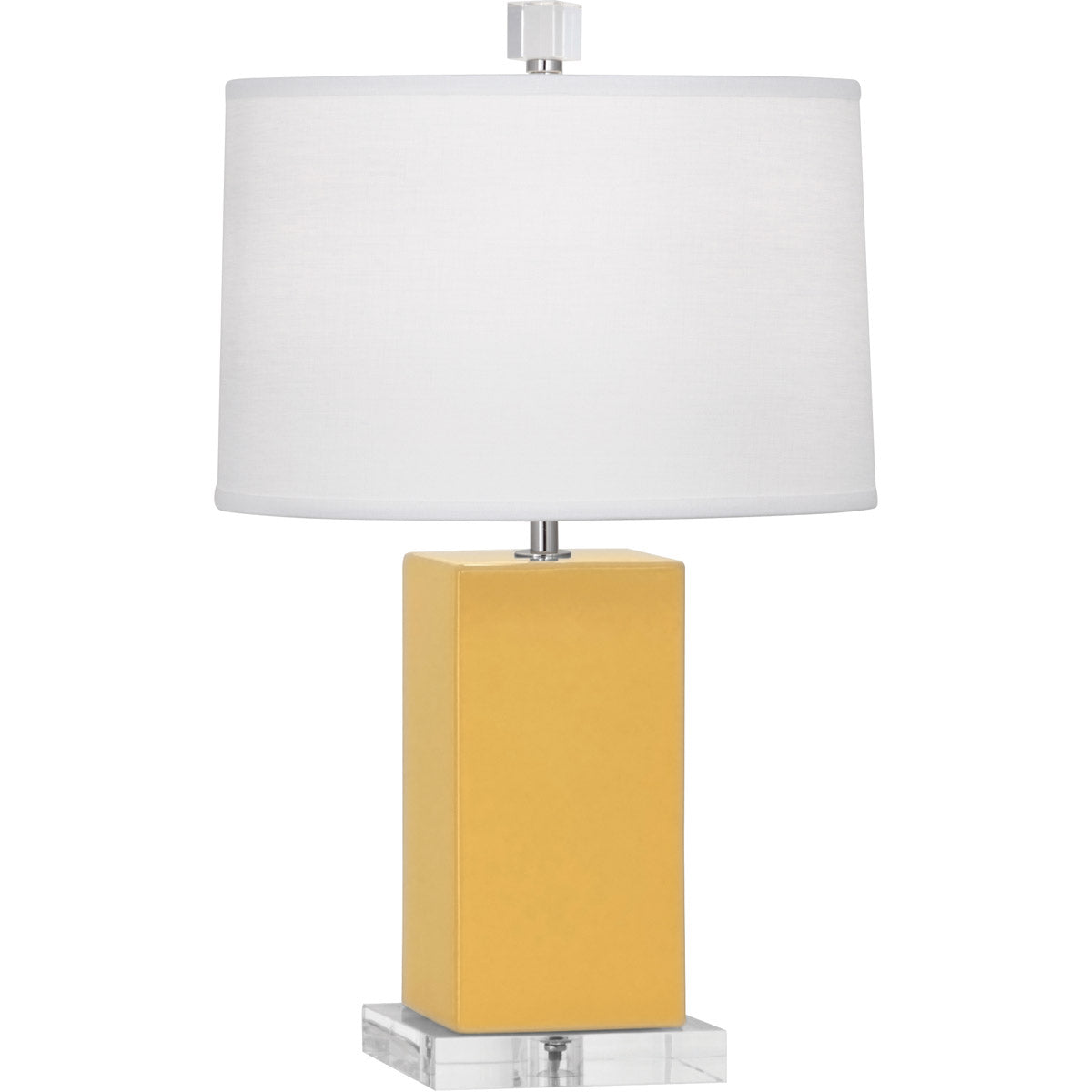 Robert Abbey  Sunset Harvey Accent Lamp in Sunset Yellow Glazed Ceramic SU990