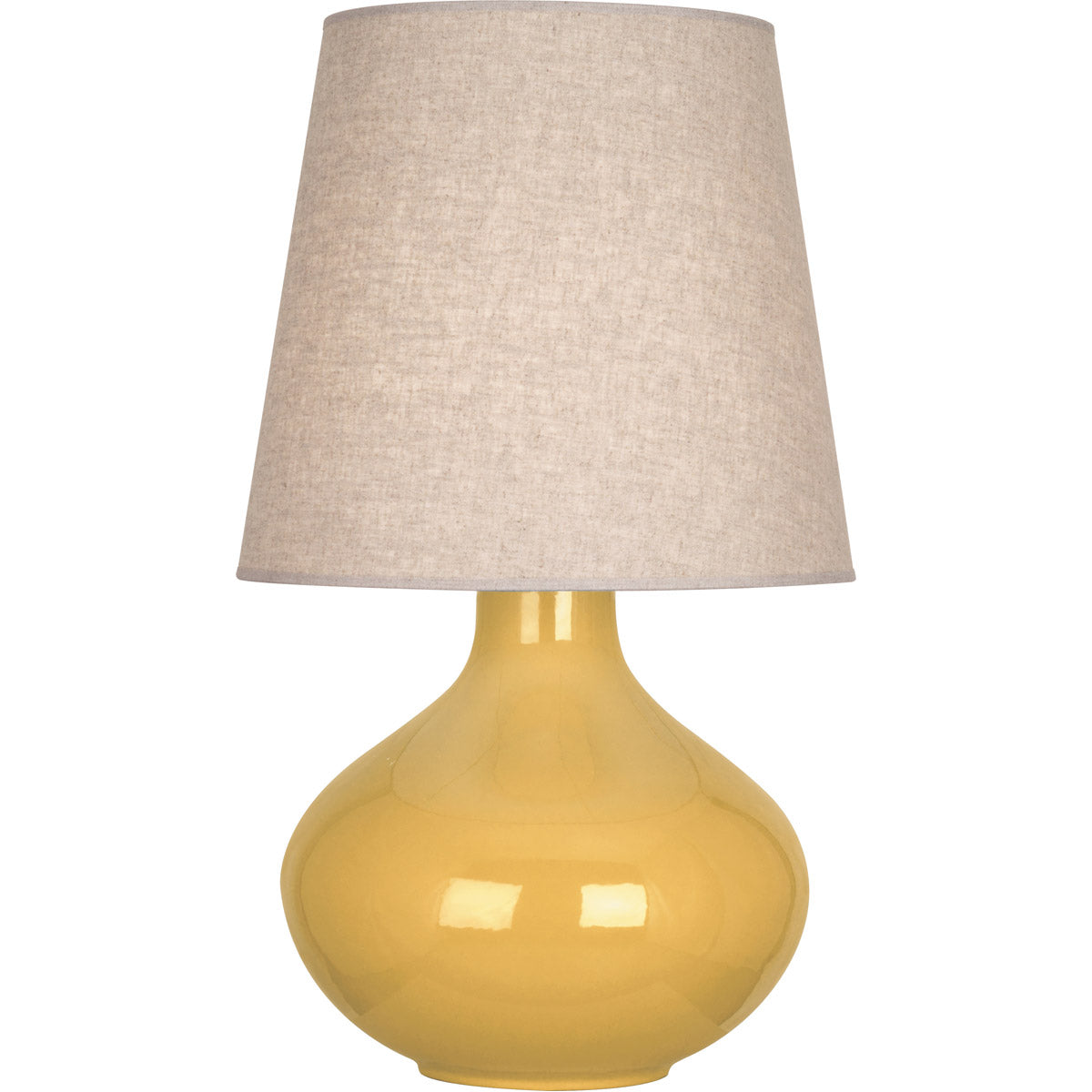 Robert Abbey  Sunset June Table Lamp in Sunset Yellow Glazed Ceramic SU991