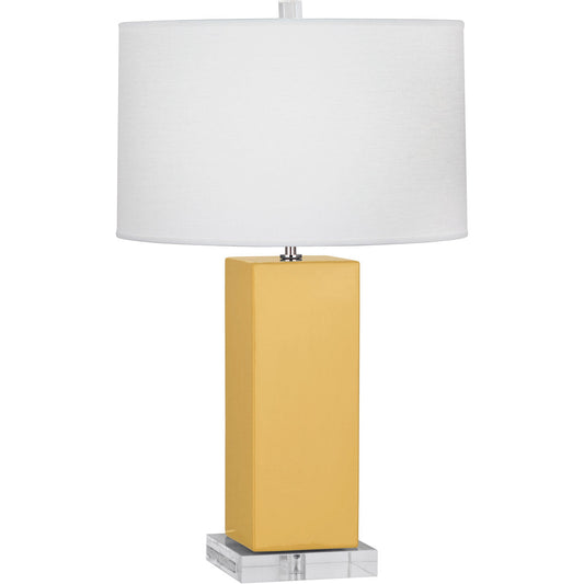 Robert Abbey  Sunset Harvey Table Lamp in Sunset Yellow Glazed Ceramic SU995