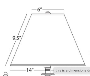 Robert Abbey Replacement Shade for Z1504ALT