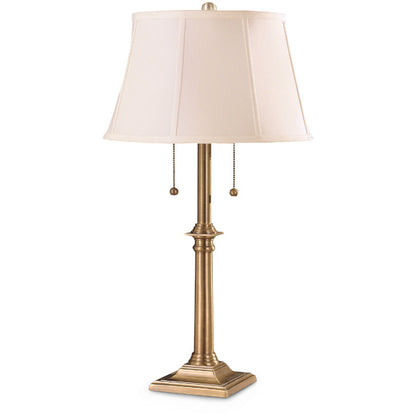 Special Buy! Lite Master Wellington Table Lamp Antique Solid Brass T2501AB-SL