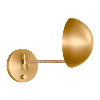 Visual Comfort Studio Christiane Lemieux Balleroy Medium Sconce in Burnished Brass LXW1071BBS