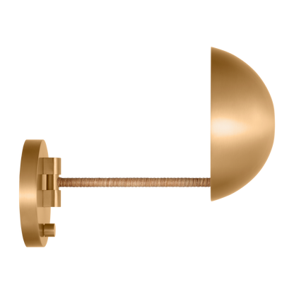 Visual Comfort Studio Christiane Lemieux Balleroy Medium Sconce in Burnished Brass LXW1071BBS