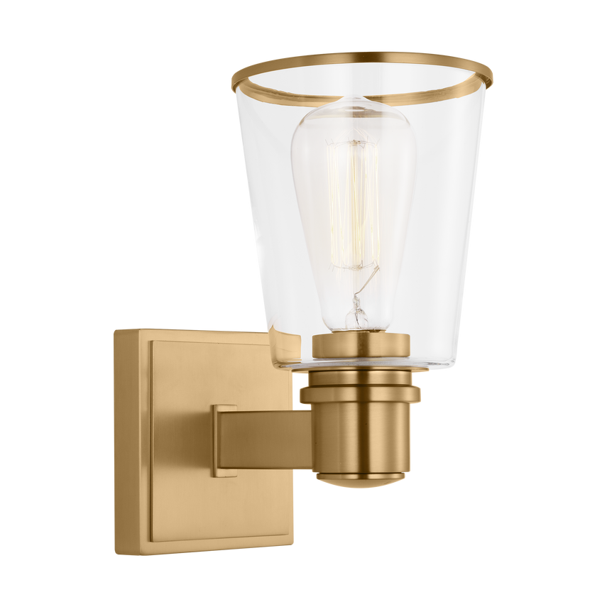 Visual Comfort Studio Chapman & Myers Alessa Sconce in Burnished Brass CV1031BBS