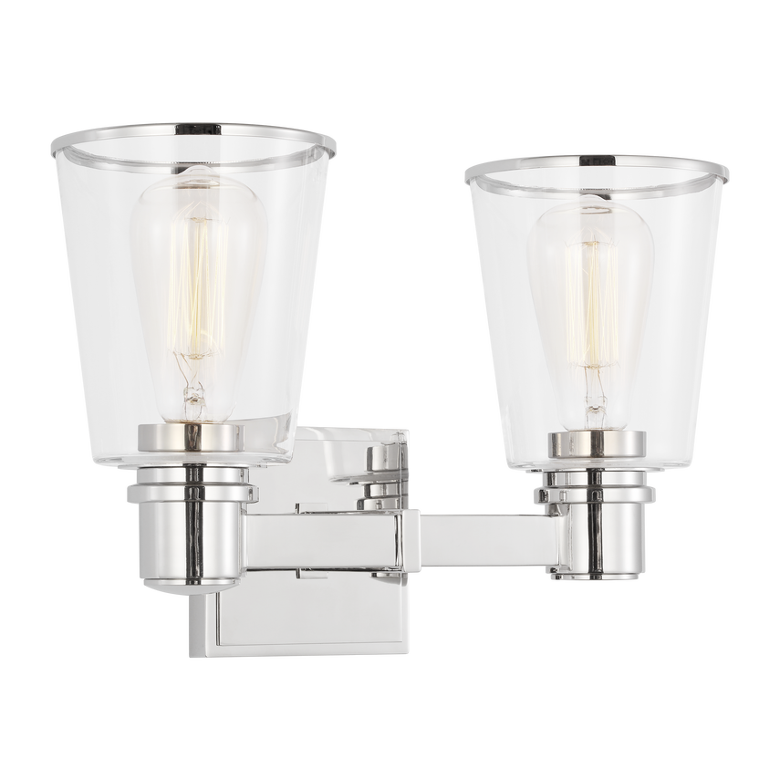 Visual Comfort Studio Chapman & Myers Alessa 2 - Light Vanity in Polished Nickel CV1032PN