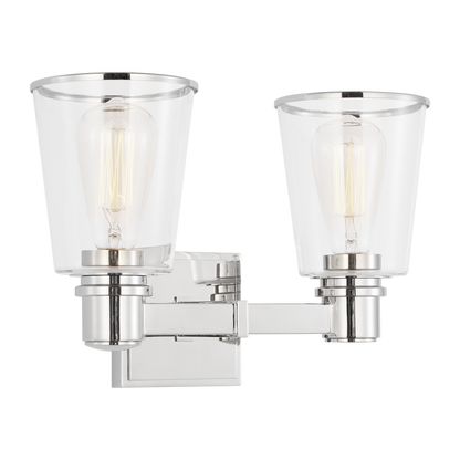 Visual Comfort Studio Chapman & Myers Alessa 2 - Light Vanity in Polished Nickel CV1032PN