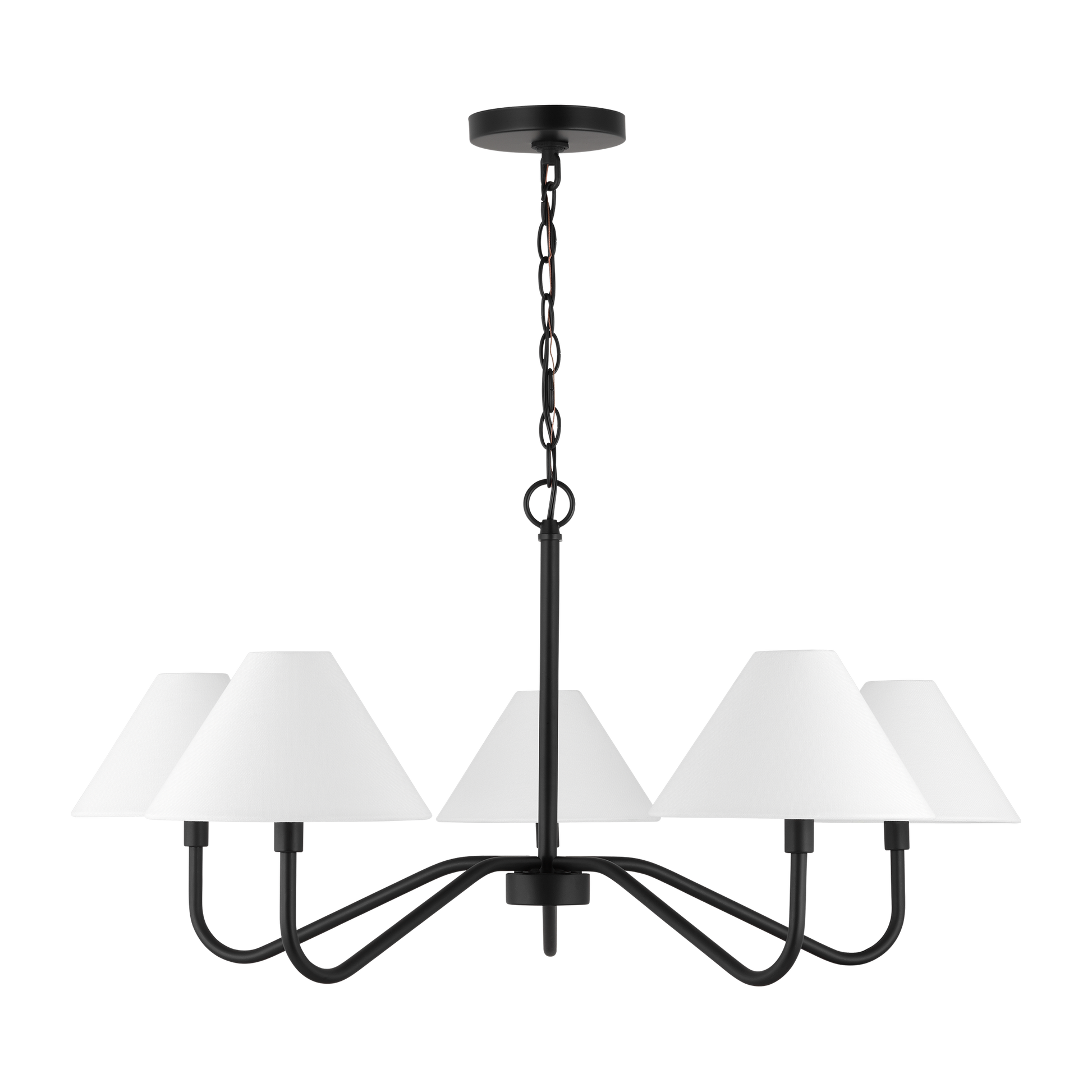 Visual Comfort Studio Thomas O'Brien Logan Large Two-Tier Chandelier in Polished Nickel TC1088PN