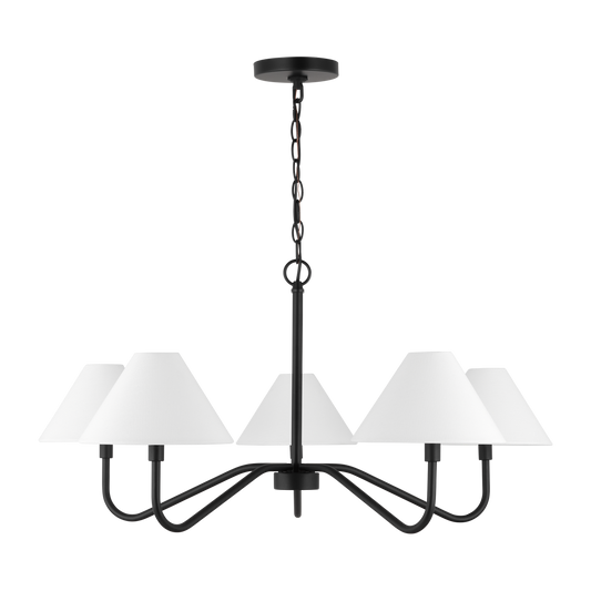 Visual Comfort Studio Thomas O'Brien Logan Large Two-Tier Chandelier in Polished Nickel TC1088PN