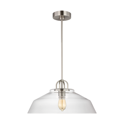 Visual Comfort Studio Thomas O'Brien Capri Wide Pendant in Antique Nickel TP1001ANL