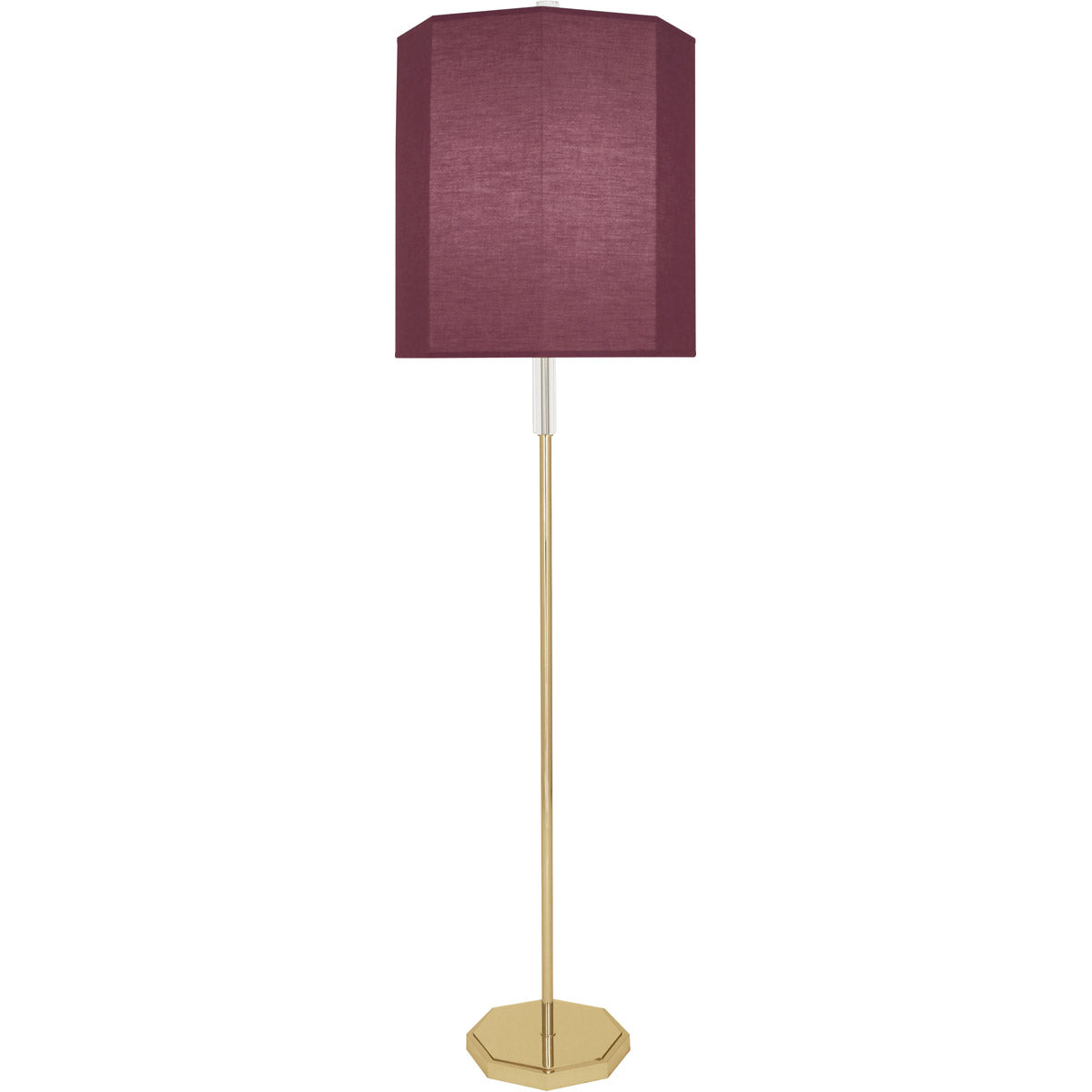 Robert Abbey  Kate Floor Lamp in Modern Brass Finish with Clear Crystal Accents VW06