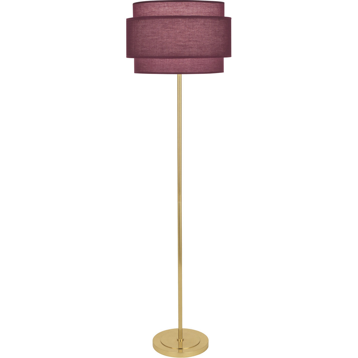 Robert Abbey  Decker Floor Lamp in Modern Brass Finish VW132