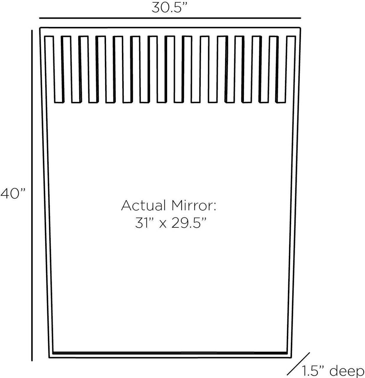 Arteriors Home Zelina Mirror WDI01