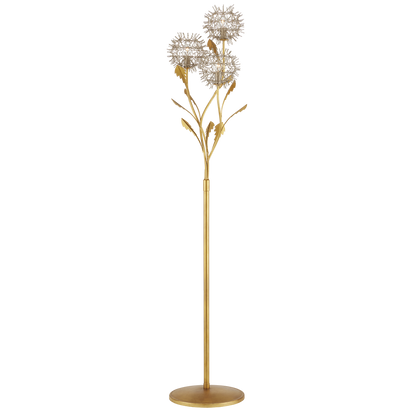 Currey & Co. Dandelion Silver & Gold Floor Lamp 8000-0137