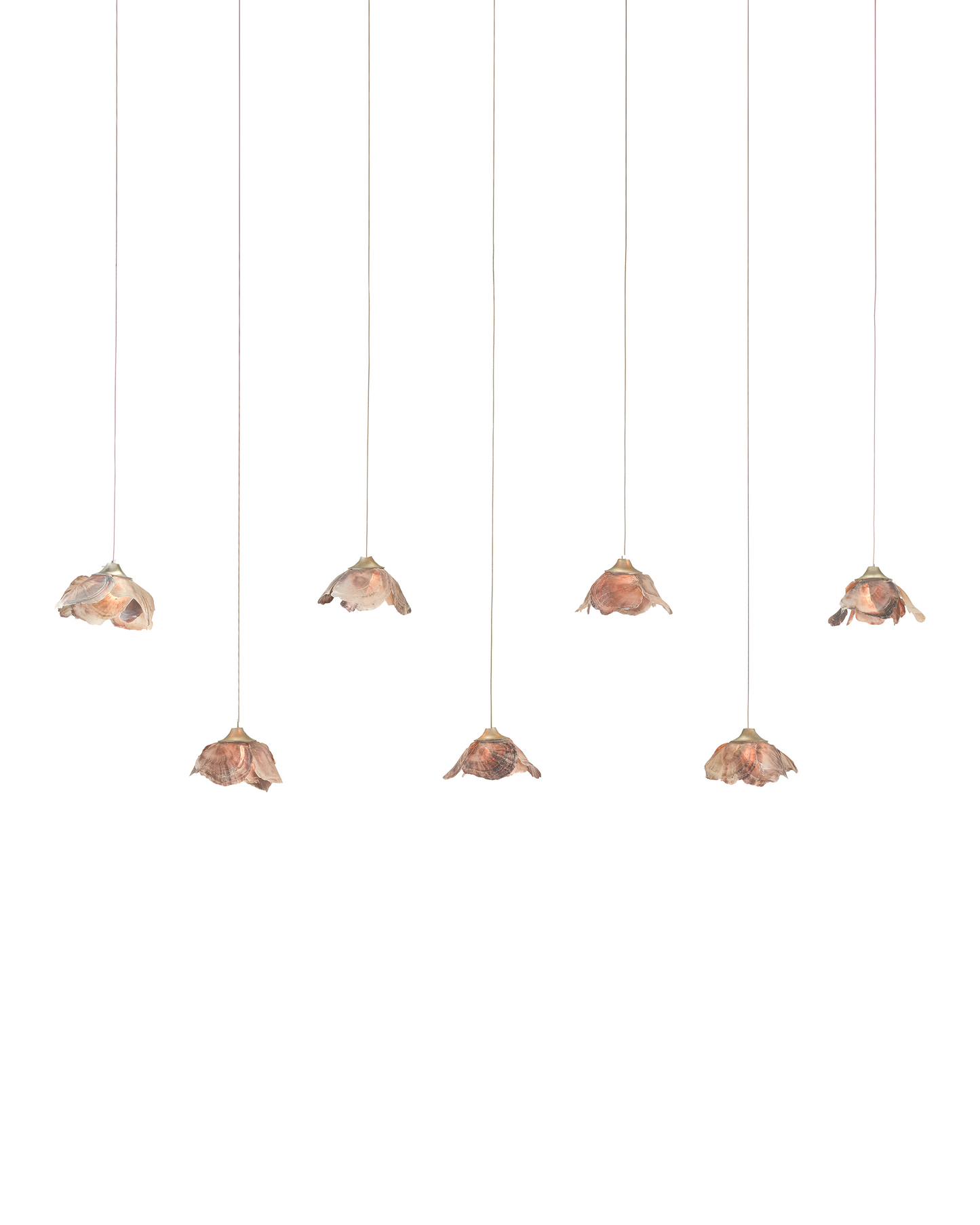 Currey & Co. Catrice 7-Light Linear Multi-Drop Pendant 9000-1055