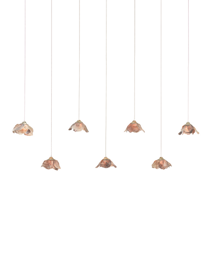 Currey & Co. Catrice 7-Light Linear Multi-Drop Pendant 9000-1055