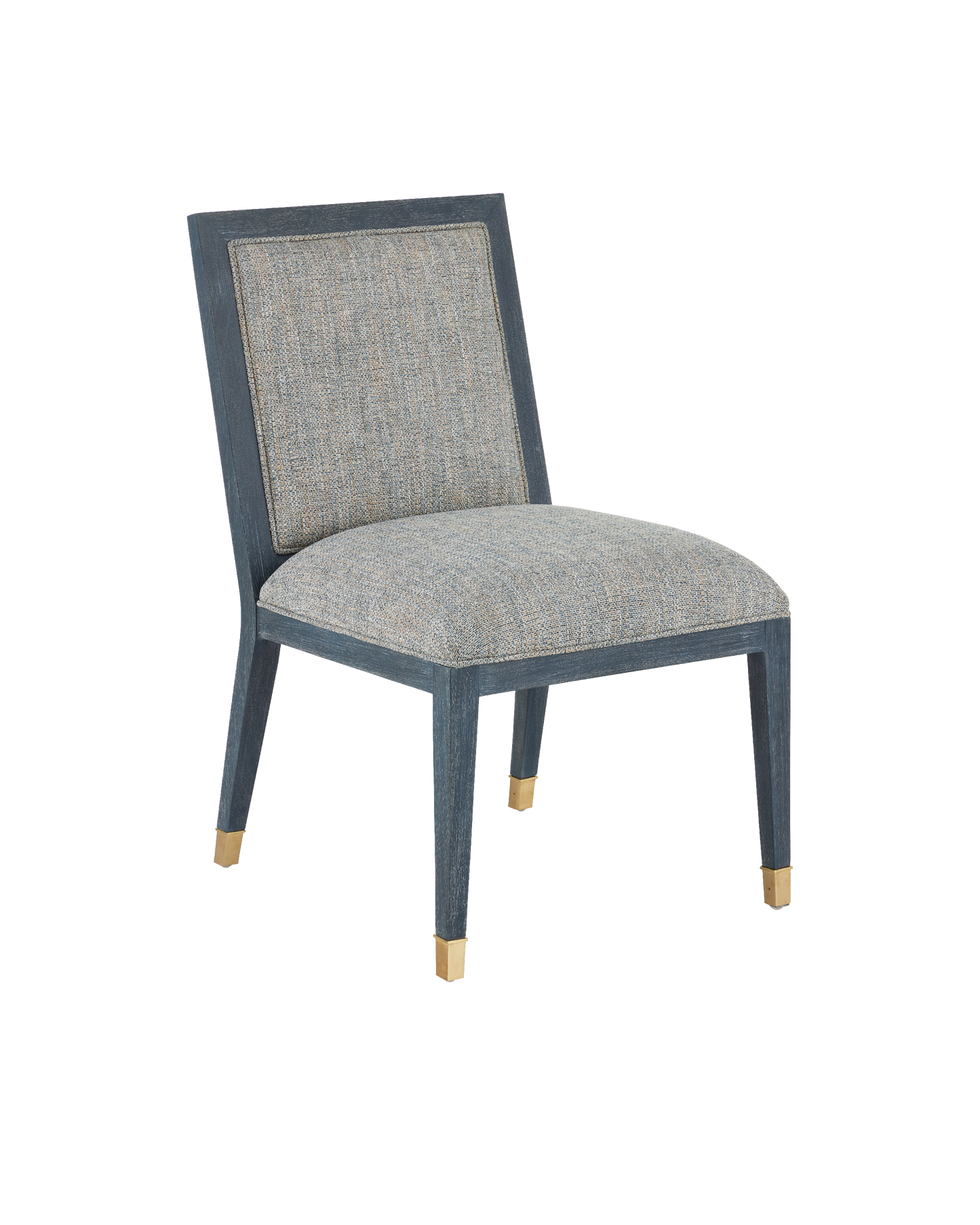 Currey & Co. Santos Vintage Navy Side Chair, Barrett Dusk 7000-0872