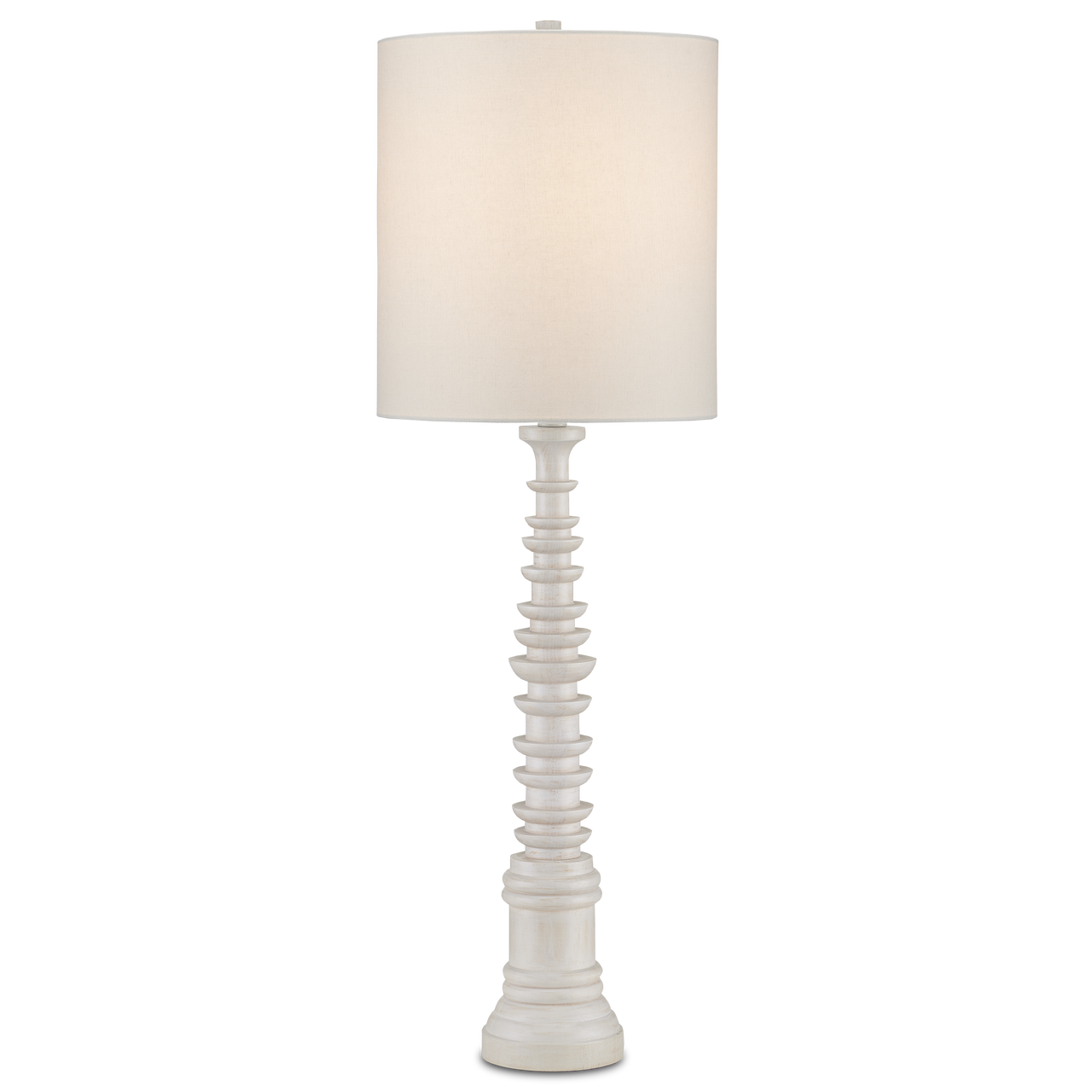 Currey & Co. 39.5" Malayan White Table Lamp 6000-0896