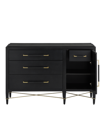 Currey & Co. Verona Black Three-Drawer Chest 3000-0250