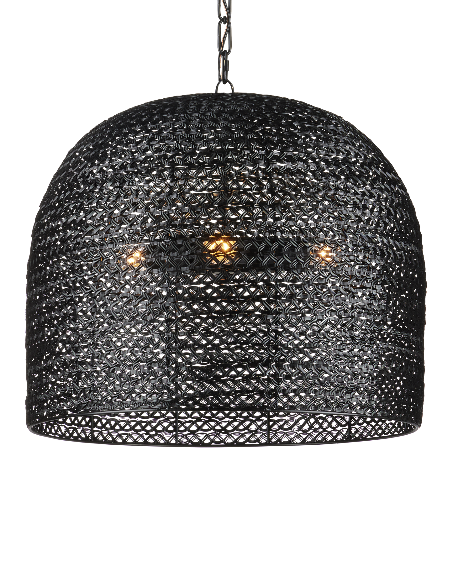 Currey & Co. Piero Medium Black Chandelier 9000-0961