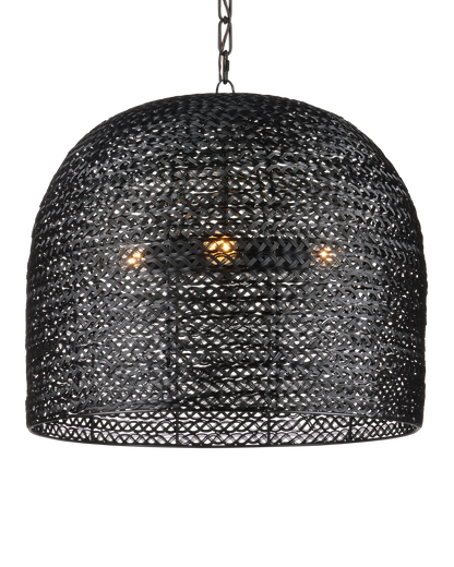 Currey & Co. Piero Medium Black Chandelier 9000-0961