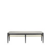 Currey & Co. Visby Black Bench, Arita Smoke 7000-0312