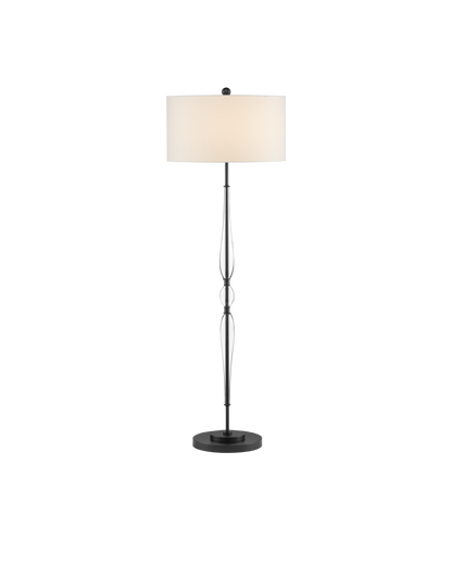 Currey & Co. Orbit Black Floor Lamp 8000-0107