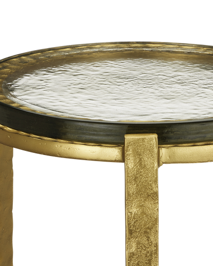 Currey & Co. Acea Gold Drinks Table 4000-0154