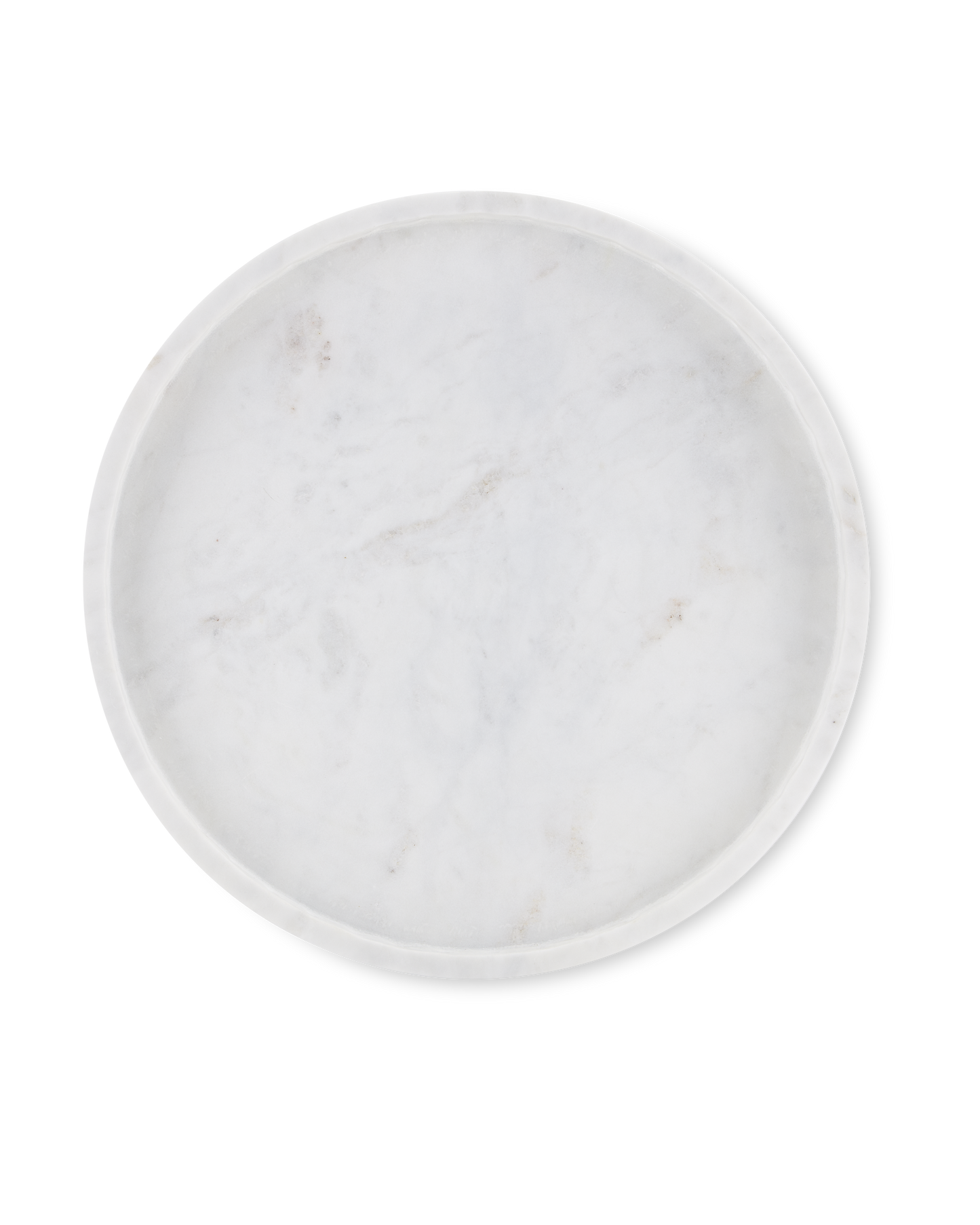 Currey & Co. Freya Large White Marble Tray 1200-0592