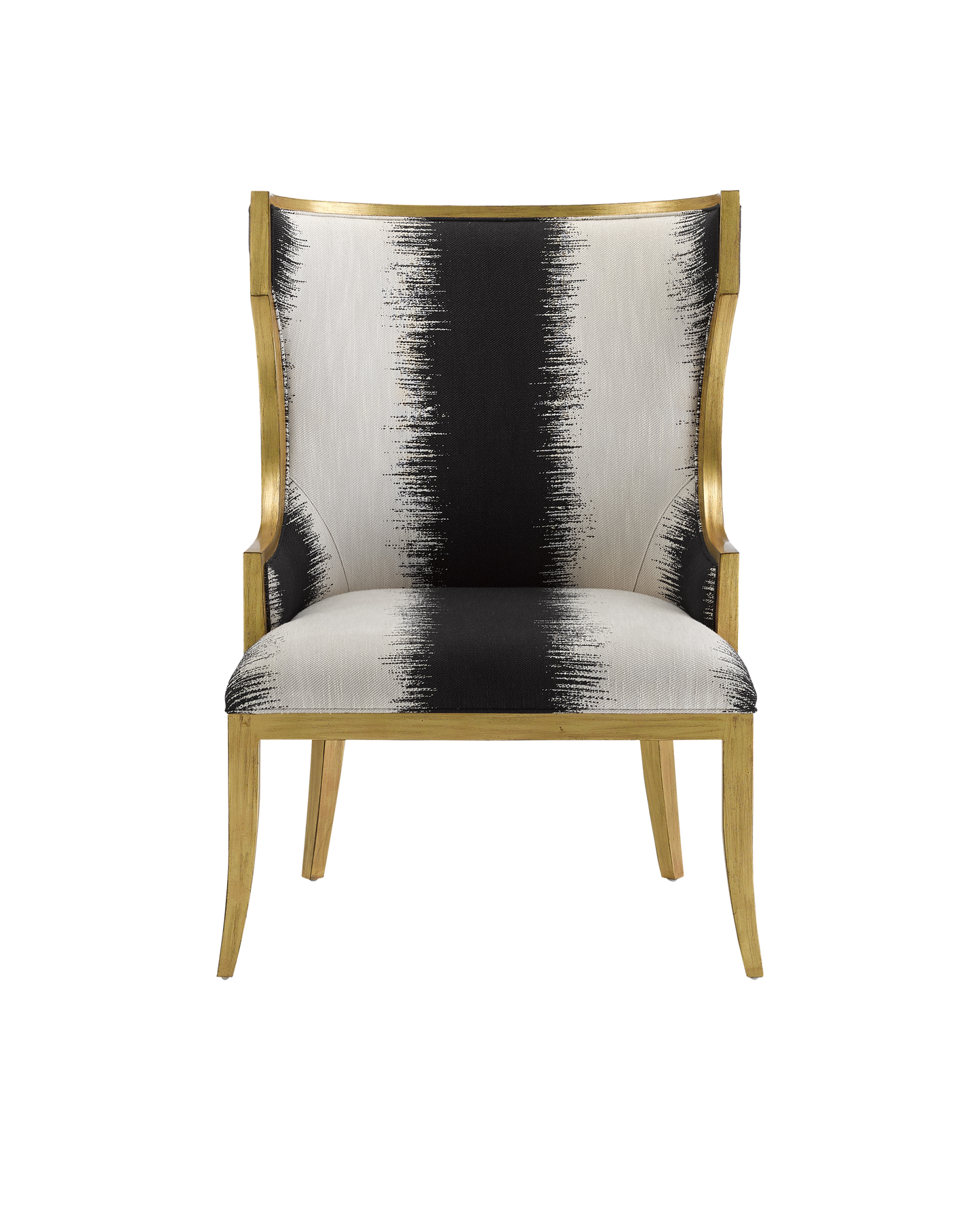 Currey & Co. Garson Gold Armchair, Otunga Kona 7000-0842