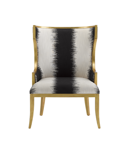 Currey & Co. Garson Gold Armchair, Otunga Kona 7000-0842