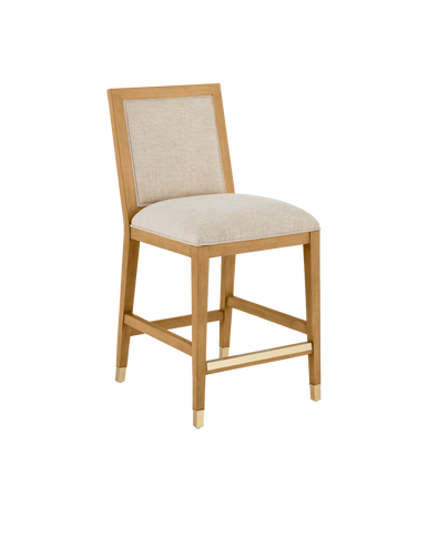 Currey & Co. Santos Sea Sand Side Chair, Liller Malt 7000-0882