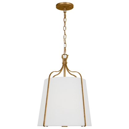 Visual Comfort Studio Thomas O'Brien Baker Four Light Large Chandelier in Antique Brushed Nickel 3287204-965