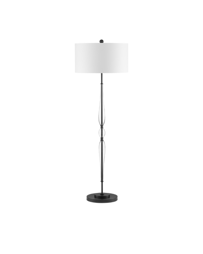 Currey & Co. Orbit Black Floor Lamp 8000-0107