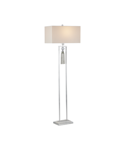 Currey & Co. Vitale Silver Floor Lamp 8000-0120