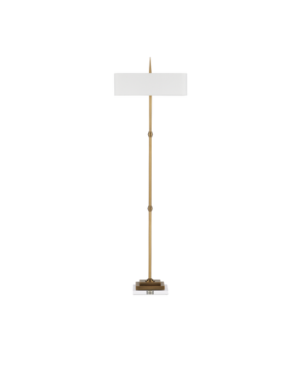 Currey & Co. Caldwell Brass Floor Lamp 8000-0123