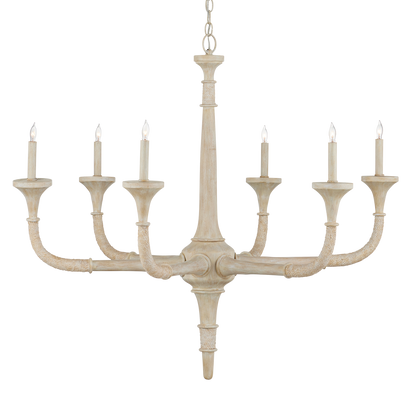 Currey & Co. Aleister 43.5" Sandstone 6-Light Chandelier 9000-1140