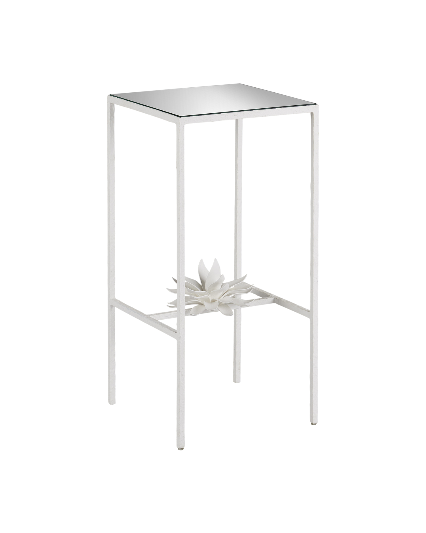 Currey & Co. Sisalana White Accent Table 4000-0166