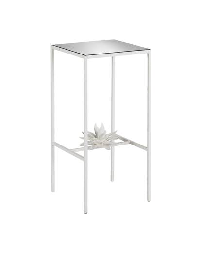 Currey & Co. Sisalana White Accent Table 4000-0166