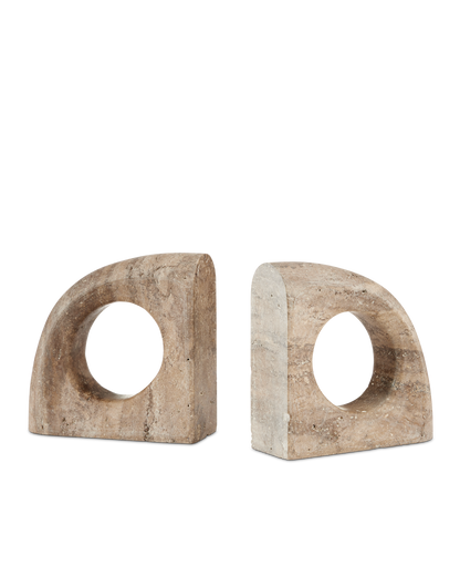 Currey & Co. Russo Travertine Object Set of 2 1200-0816