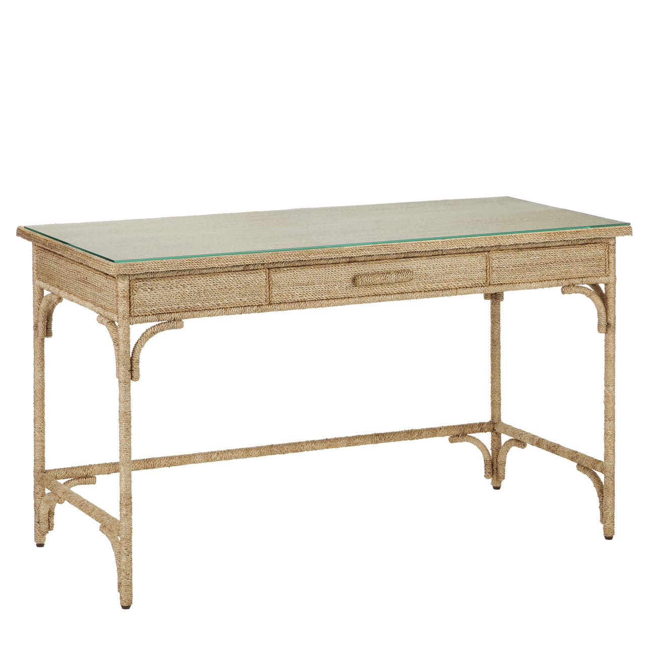 Currey & Co. 52" Olisa Natural Rope Desk 3000-0245