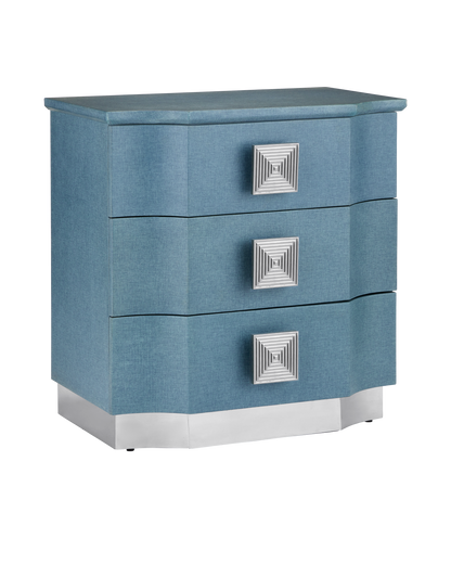 Currey & Co. Maya Blue Chest 3000-0282