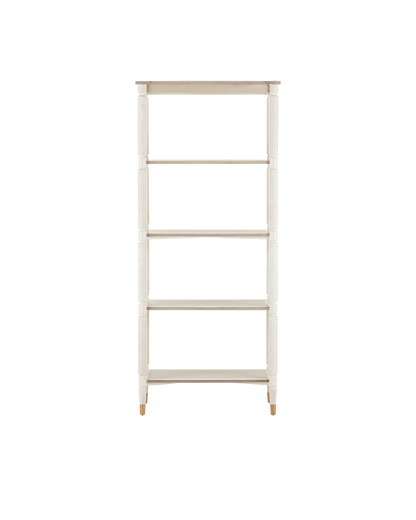 Currey & Co. Aster White Etagere 3000-0203