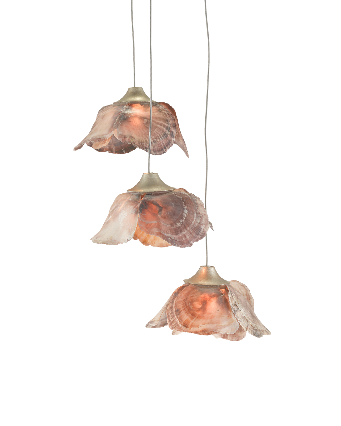 Currey & Co. Catrice 3-Light Round Multi-Drop Pendant 9000-0675