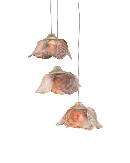 Currey & Co. Catrice 3-Light Round Multi-Drop Pendant 9000-0675