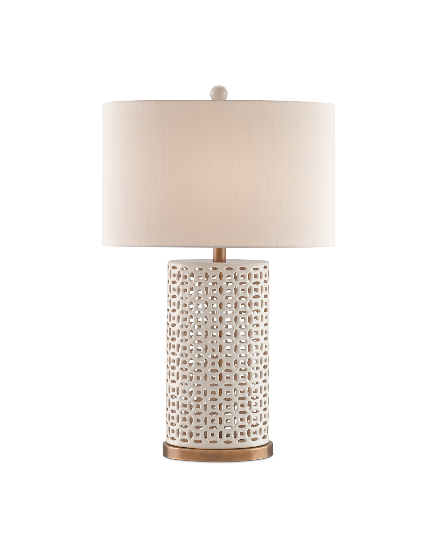 Currey & Co. Bellemeade White Table Lamp 6925