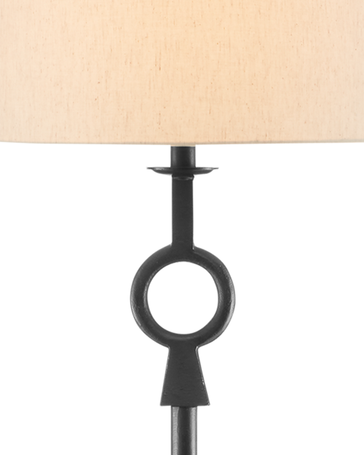 Currey & Co. Germaine Black Floor Lamp 8000-0093