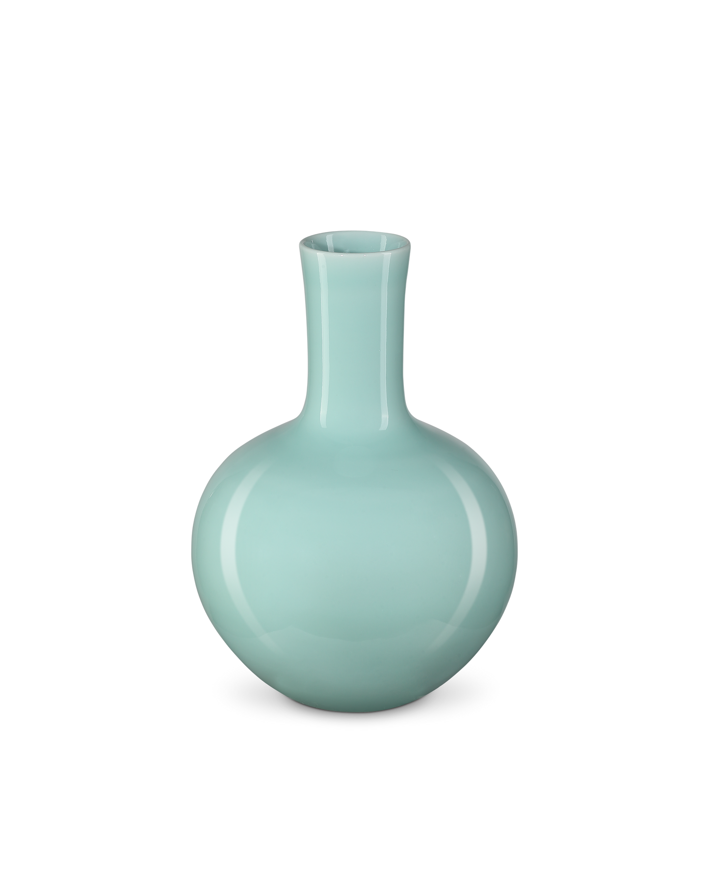 Currey & Co. Celadon Small Green Straight Neck Vase 1200-0670