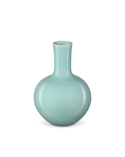 Currey & Co. Celadon Small Green Straight Neck Vase 1200-0670